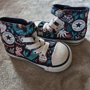 Converse Kids High-Top Sneakers - Blue and White